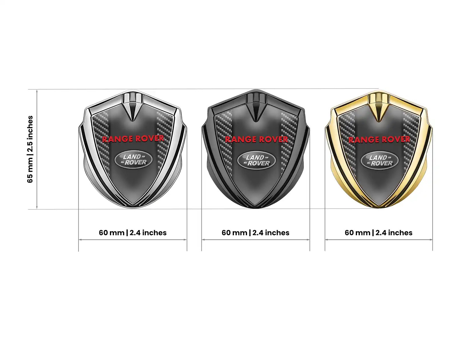 Land Rover Emblema Metal Insignia Rápido Estilo Fulgente Toque